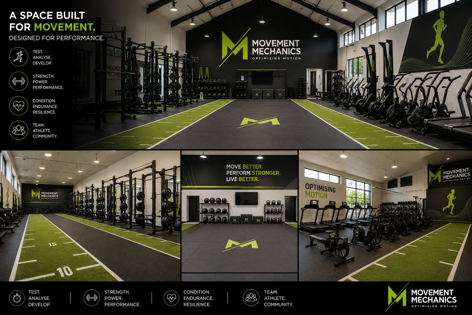 Concept of the future Movement Mechanics training space
